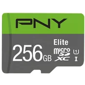 PNY 256GB microSDXC Elite Class 10 UHS-I V10 A1 + adapter P-SDU256V11100EL-GE