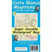 Costa Blanca Mountains Tour & Trail Super-Durable Map