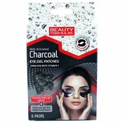 Beauty Formulas Charcoal Eye Gel Hdrogel Jastucici za regiju ispod oka, 6 komada