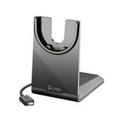 HP Poly Voyager 4320 USB-C Headset +BT700 dongle +Charging Stand, Black