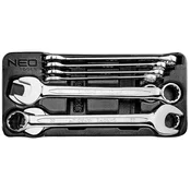 slomart NEO TOOLS Viličasto-okasti ključi, komplet 8 kosov