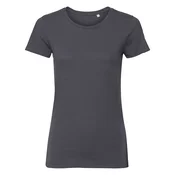 Dark grey womens t-shirt Pure Organic Russell