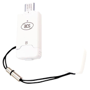 shumee Čitalnik pametnih SIM kartic ACS ACR40T USB-C z gumbom in zanko, ACR40T-A7