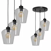 Luster na sajli SANTIAGO 3xE27/60W/230V proziran