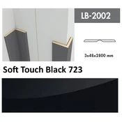 Profil Zidni MDF LB-2002 Soft Touch Black (723) 2800x48x3mm ( 026-062 )