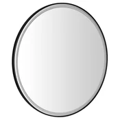 KADRIS okroglo ogledalo z LED osvetlitvijo, o 100 cm, črna mat - 100 cm - Sapho - 24 - Aluminij - Obroč - 1000 - 1000 - IP44 - 3216 - 17.8 - Illuminated mirrors;Framed mirrors - 14