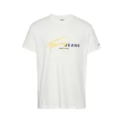 Tommy Jeans Majica mornarska/rumena/bela