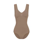 cfab Oblikovanje postave Tank Bodysuit Sculpting Shapewear mit Slip karamel