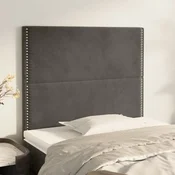 Vidaxl vidaXL Vzglavja za posteljo, 2 kosa, temno siva, 90x5x78/88 cm, žamet