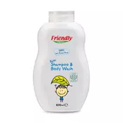 Šampon za bebe s organskom zobi Friendly Organic, bez mirisa, 400 ml