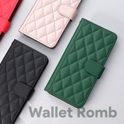 Torbica Wallet Romb za Honor X6b crna