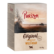 Purizon Adult 12 x 70 g - bez žitarica - Pileci file s divljom svinjom