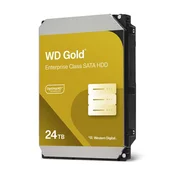 WD 3,5 zunanji trdi disk 24TB GOLD/3,5 SATA/6Gb/s/7200rpm/512MB/ WD242KRYZ