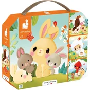janod® otroška sestavljanka farm animals 6,9,12 in 16 kosov