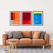 WALLXPERT Dekorativna uramljena MDF slika (3 komada) Mp3 00122 50 x 70