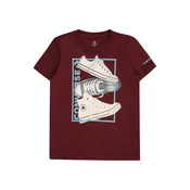 CONVERSE Majica 3 SHOE azur/temno rdeča/črna/bela