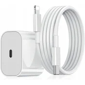 shumee Polnilnik Koanni 20W PD + kabel Lightning za iPhone 200 cm