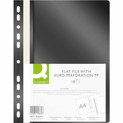Q-Connect Vezivo z evroperjem., A4, črna, 10 kosov
