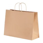 VEVOR Papirnate vrečke z ročaji 406x152x308 mm rjave barve
