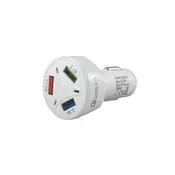 PROSTO USB punjac iz upaljaca automobila QC3.0+2xUSB