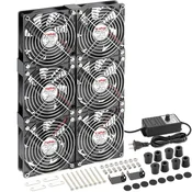 6x Wathai ventilator za hlajenje 120 mm z regulatorjem hitrosti