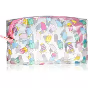 BrushArt Accessories Transparent cosmetic bag transparentna kozmeticka torbica nijansa Ice Cream 1 kom