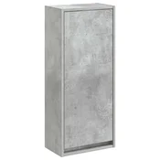 vidaXL Visoka umivalnik s police Betonsko siva 35 x 20 x 81 cm