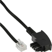 InLine 18907 telefonski kabel 10 m Crno