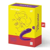 Satisfier Vibrator za parove Double Joy, 10 programa, Ljubičasti
