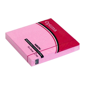 Optima - Samoljepljivi listići u bloku Optima, 75 x 75, 100 listova, neon ružičasta