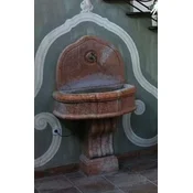 Casa Padrino Luxury Baroque Wall Fountain Antique Brown 85 x 58.5 x H. 146 cm - Magnificent Baroque Style Ceramic Fountain - Baroque Garden Fountain - Baroque Decoration Accessories