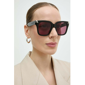 Sončna očala Alexander McQueen ženska, črna barva, AM0440S