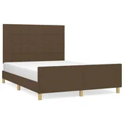 Okvir za krevet bez madraca tamnosmedi 140 x 190 cm od tkanine