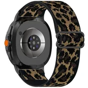 Najlonski pas Techsuit W080 za Samsung Galaxy Watch8 40mm/Watch8 44mm/Watch8 Classic 46mm - rjav