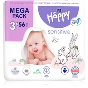 BELLA Baby Happy Sensitive vlažni robčki 3x56 kos