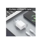 Komplet za hitro polnjenje 20 W in 2 m kabel USB-C, združljiv z iPhone 15 Pro, Max, iPad 2020 v razsutem stanju