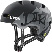 Uvex UVEX Kid 4 Style MIPS otroška kolesarska čelada, Dirt Black Matt, 55-58 cm