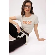 Trendyol Milla Ženska majica TWOSS26TS00127, Bež