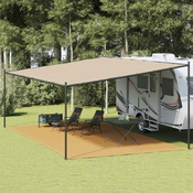 Tepih za šator boja pijeska 400 x 700 cm HDPE