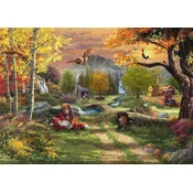 Schmidt - Puzzle Thomas Kinakde: Disney: The Fox and the Hound (Lisica in pes) - 1 000 kosov
