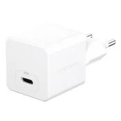 Potovalni adapter Grand Prix USB-C, GaN, 30 W PD, srebrno-bel, empower