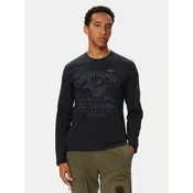 Aeronautica Militare Majica z dolgimi rokavi 262TS2584UJ00750 Mornarsko modra Regular Fit