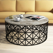 Wallity Klub sto Selin 90x38x90cm Beli