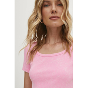 Majica kratkih rukava Answear Lab za žene, boja: ružičasta