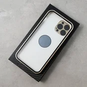 GS Ovitek za iPhone 14 Pro Max, dvojno steklo, Magsafe, zlat