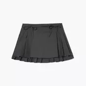 Cropp - Plisirana mini suknja - tamno siva