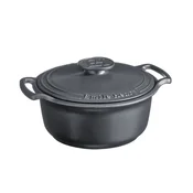 Ceramic Cocotte cooking pot, 28.5cm/4L, Sublime, Slate - Emile Henry