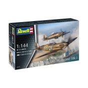 Plastic ModelKit letalo 03771 - Supermarine Spitfire Mk.Ia & Hawker Hurricane Mk.I (1:144
