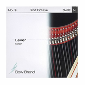 Struna za keltsko harfo Lever 2. oktava D Nylon No.9 Bow Brand