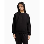 Armani Exchange za ženske. XW000826AF13397UC001 Mikina z izrezom črna (M), Črna, Priložnostno, Šport, Večnamenski &